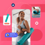 User-generated content example with customer reviews, product ratings, and social media engagement increasing brand awareness.