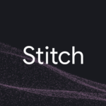 Stitch data integration tool interface with abstract digital wave representing connected marketing data